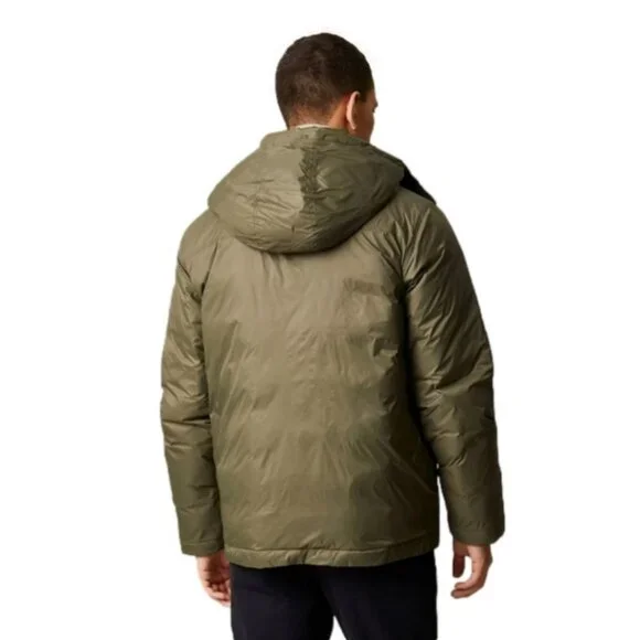 Hudson North Men's Olive Green Puffer Coat Parka Down Fill Winter Sz M - Picture 3 of 16